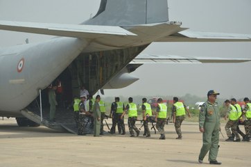 C 130 plane landed on Padila runway allahabad