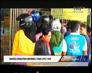 Pasokan LPG 3 KG Kurang, Warga Di Sultra Berebutan Beli LPG 3 Kg