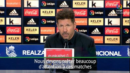 33e j. - Simeone : "Notre forme à l’extérieur n’est pas assez bonne"