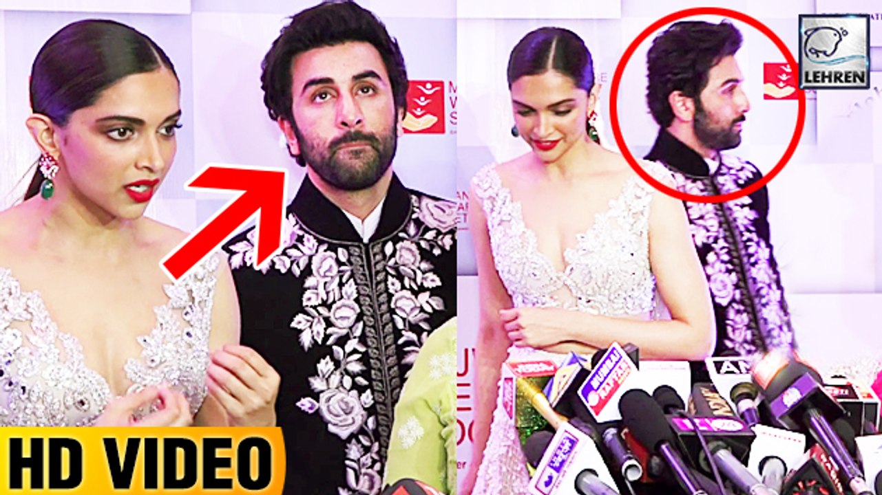 Ranbir Kapoor IGNORES Deepika Padukone In Front Of Media