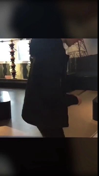 Human on a hamster wheel