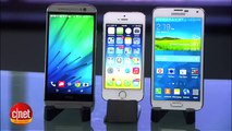 Frente a frente: HTC One M8, Samsung Galaxy S5 y iPhone 5S. ¿Cuál tiene el mejor diseño?