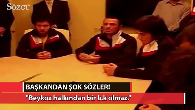 Beykoz belediye başkanından şok sözler