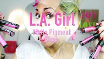 LA Girl Matte Pigment Gloss - Lip swatch