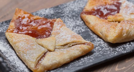 طريقة عمل فطيرة على شكل بطاقة بريدية