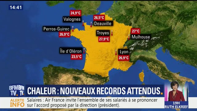 Il fait aussi chaud à Paris qu’à Hawaï… Plusieurs villes battent des records de chaleur