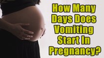 After How Many Days Does Vomiting Start In Pregnancy? | Boldsky