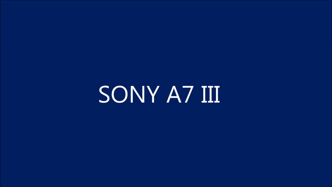 SONY  A7 III Hands on Review