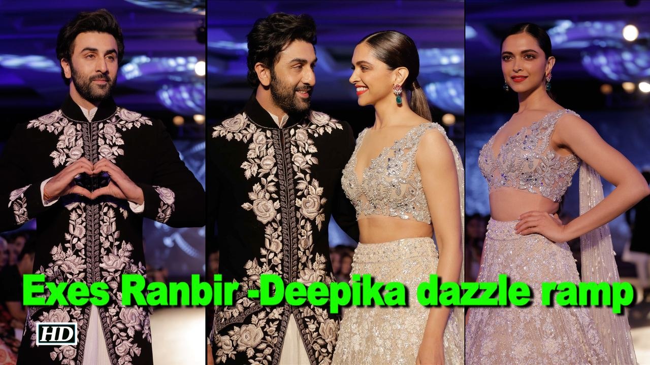Exes Ranbir -Deepika dazzle ramp at Manish Malhotra show