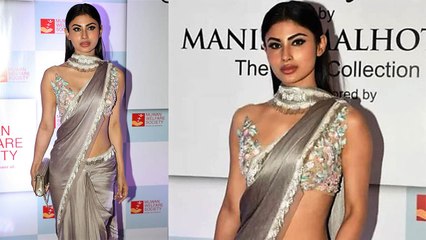 Mouni Roy LOOKS Stunning at Mijwan Fashion Show in Manish Malhotra's Saree; Watch Video | FilmiBeat