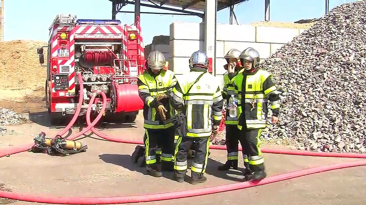 L'intervention des sapeurs-pompiers filmée par...