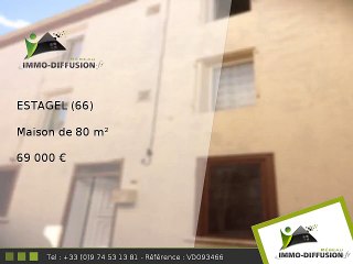 Maison A vendre Estagel 80m2 - Village