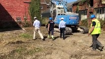 Maxime Daye, bourgmestre de Braine inaugure le début du chantier où 140 habitations verront le jour