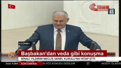 Başbakan'dan veda gibi konuşma