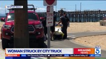 City Worker Runs Over Woman Lying in Sand on Southern California Beach: Police