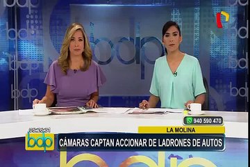 La Molina: cámaras captan accionar de ladrones de autos