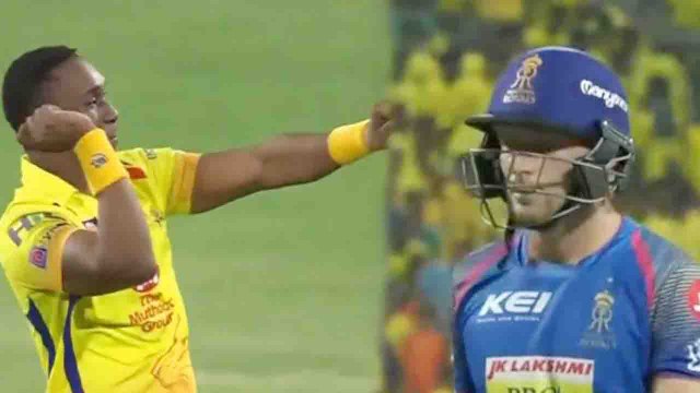 IPL 2018, CSk vs RR : DJ bravo dances after taking jos butler wicket | वनइंडिया हिंदी