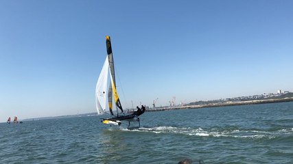 Séance d’entraînement sur la rade de Brest