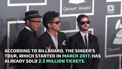 Bruno Mars’ ‘24K Magic’ Tour Tops $240 Million in Revenue