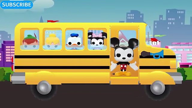WHEELS ON THE BUS SONG Disney Mickey Mouse Minnie Goofy Donald Duck
