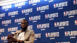Draymond Green with a detailed description of the Warriors defensive effort the first three games