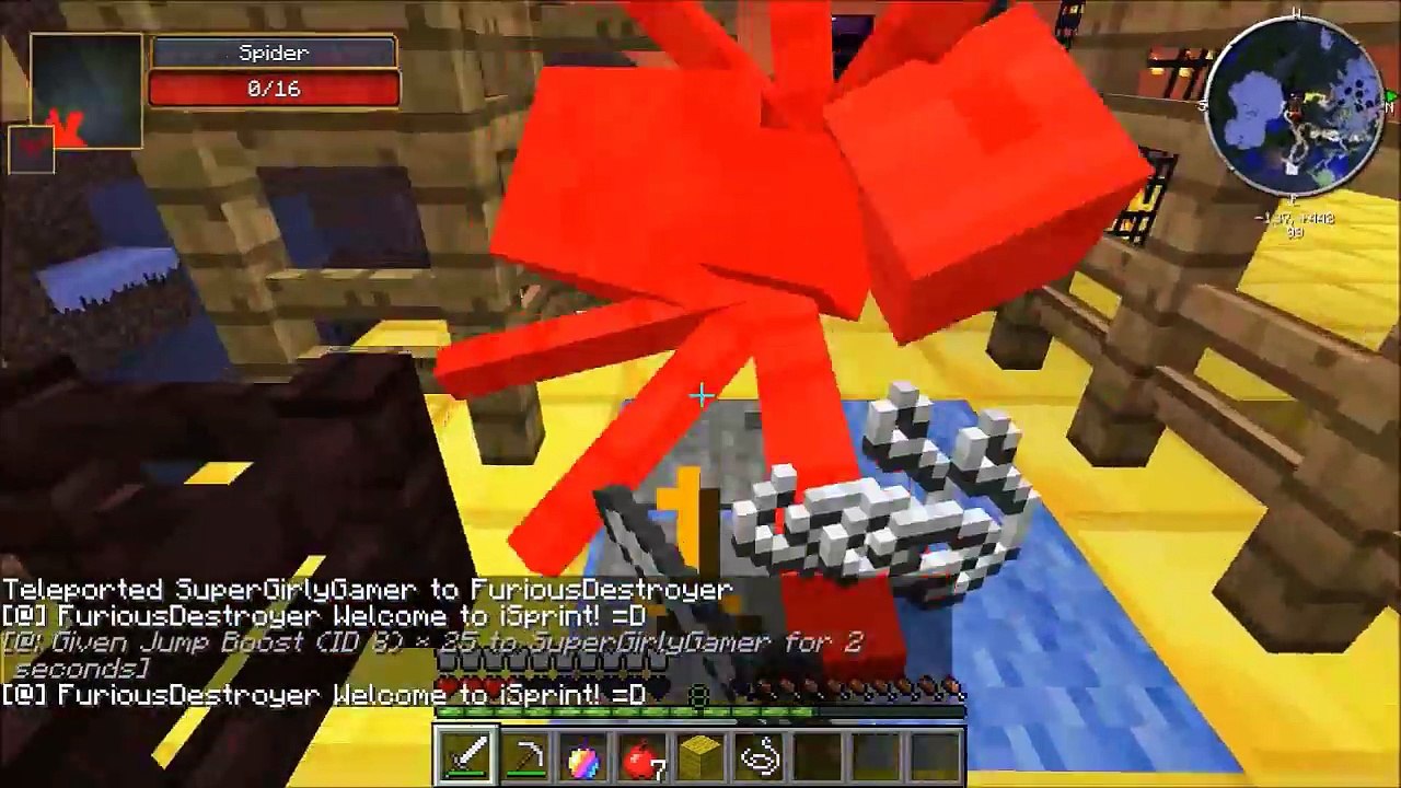 163.Minecraft- iSPRINT Modded Map - Part 1 - (Minecraft Mods Custom Map)