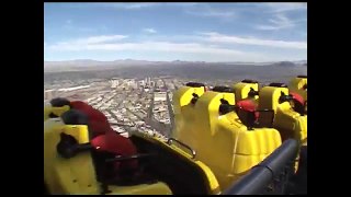 High Roller Roller Coaster POV Stratosphere Tower Las Vegas Closed