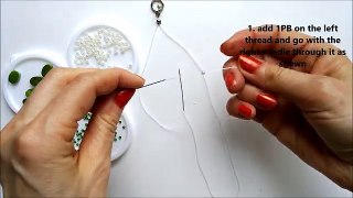 How to make a beaded bracelet . easy pattern for beginners