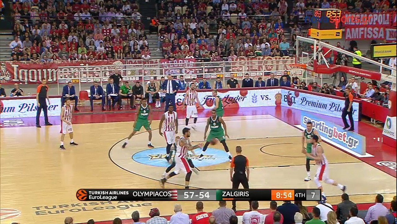 Το τρίποντο του Παπανικολάου που ξύπνησε για τα καλά το ΣΕΦ!  - Ολυμπιακός vs Ζαλγκίρις 20.04.2018