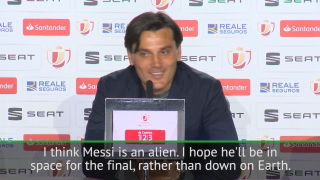 Montella ready to face 'alien' Messi