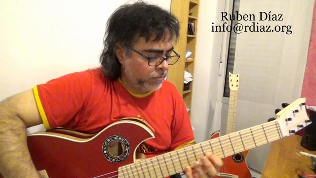 Coordination 4 notes parallel exercise / Learn modern flamenco guitar techniques /Ruben Diaz