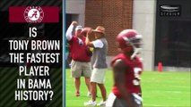Tony Brown Believes He's the Fastest Player in Alabama History