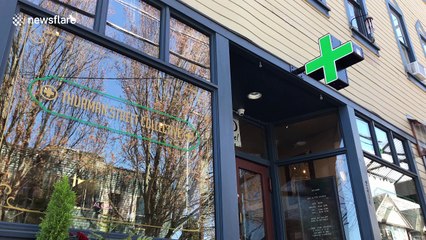 Cannabis dispensaries peddle their wares for Weed Day revelers