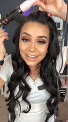 How to get big bombshell curls hair tutorial