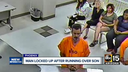 Phoenix father locked up after running over and killing son