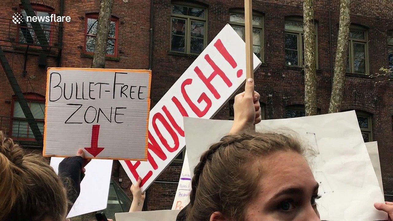 Gun violence protest in Seattle: The signs they carried