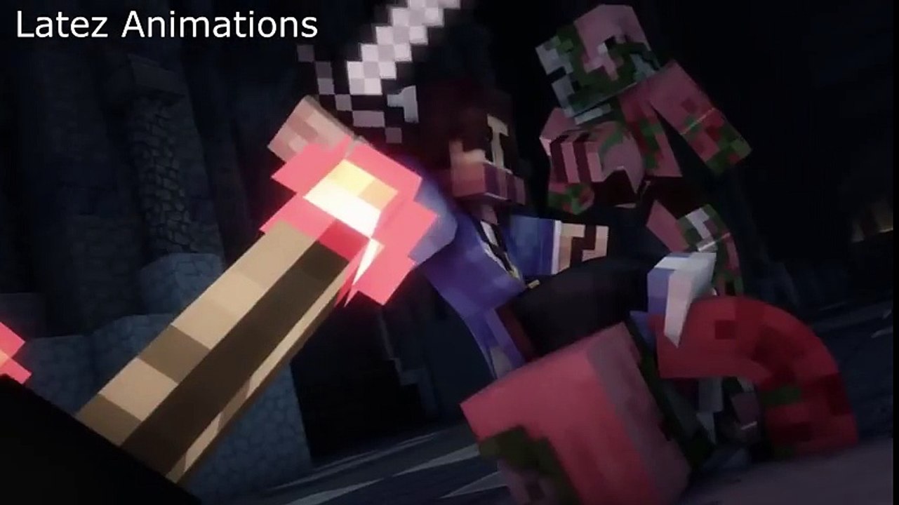 Herobrine Minecraft Fight Animation - The Toughest Challenge