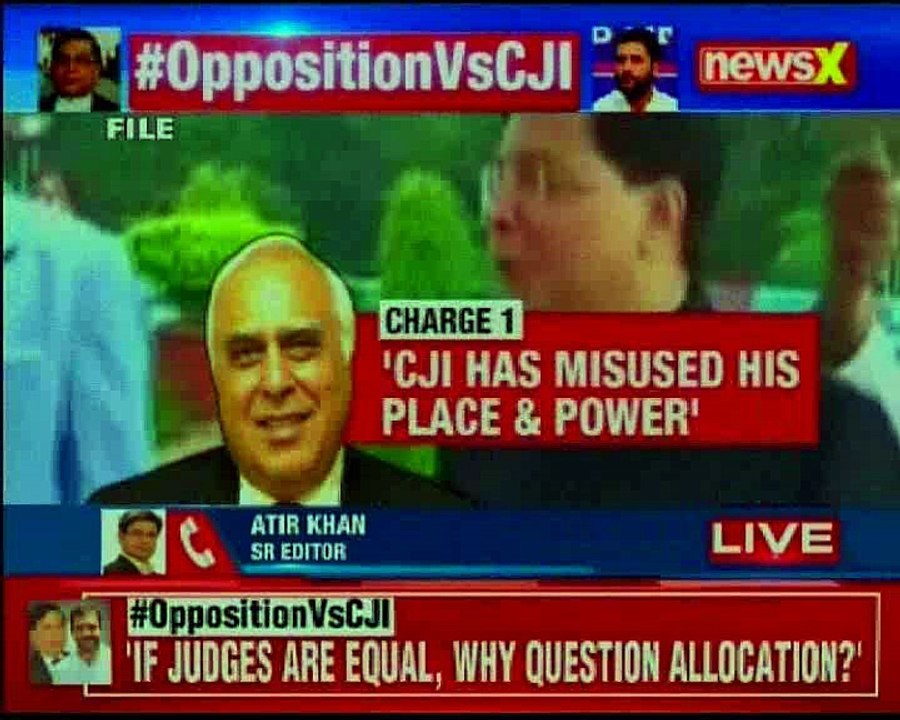 Opposition vs CJI Congress and co. moves to impeachment motion against the CJI Dipak Misra