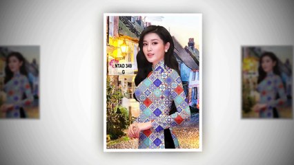 Mẫu áo dài in hoa, áo dài in họa tiết mới nhất (cập nhật ngày 18/04/2018)