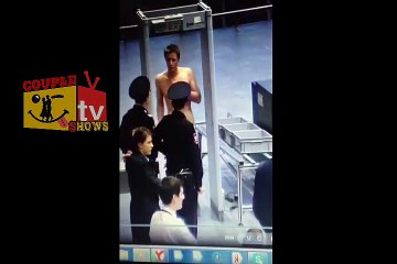 Man bared in airport for security perpose