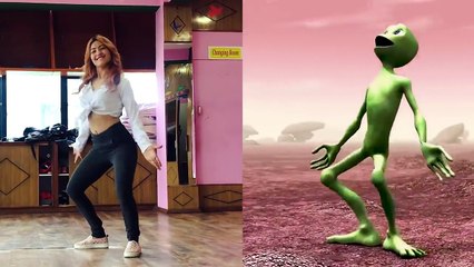 Dame Tu Cosita Challenge || Allien dance challange || by Amazing videos