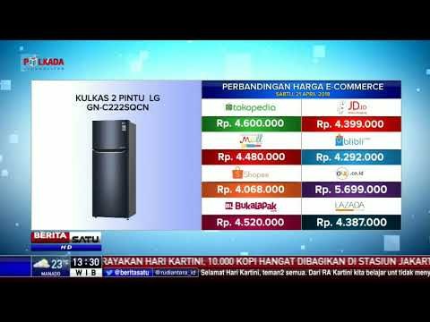 Perbandingan Harga E-Commerce: Kulkas 2 Pintu LG GN-C222SQCN