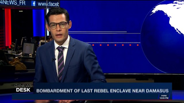 i24NEWS DESK | Bombardment of last rebel enclave near Damascus | Saturday, April 21st 2018