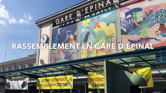 Epinal : rassemblement pour le maintien du service ferroviaire dans les Vosges