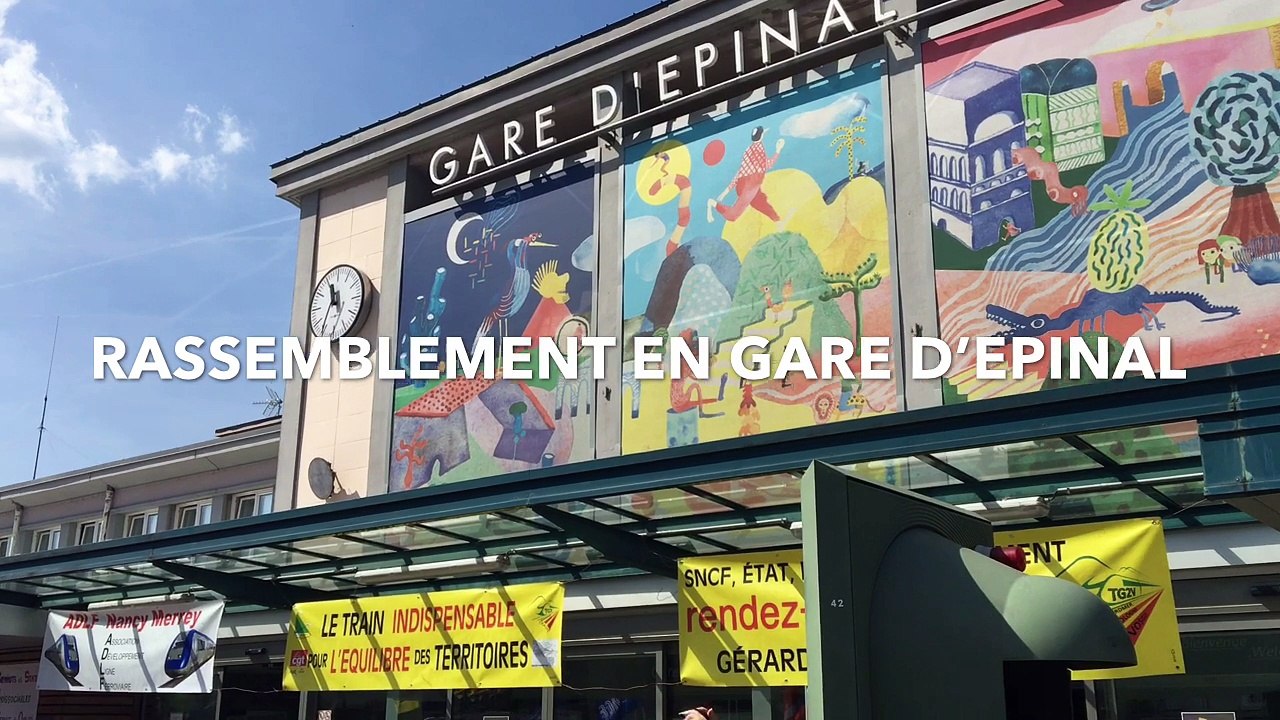 Epinal : rassemblement pour le maintien du service ferroviaire dans les Vosges