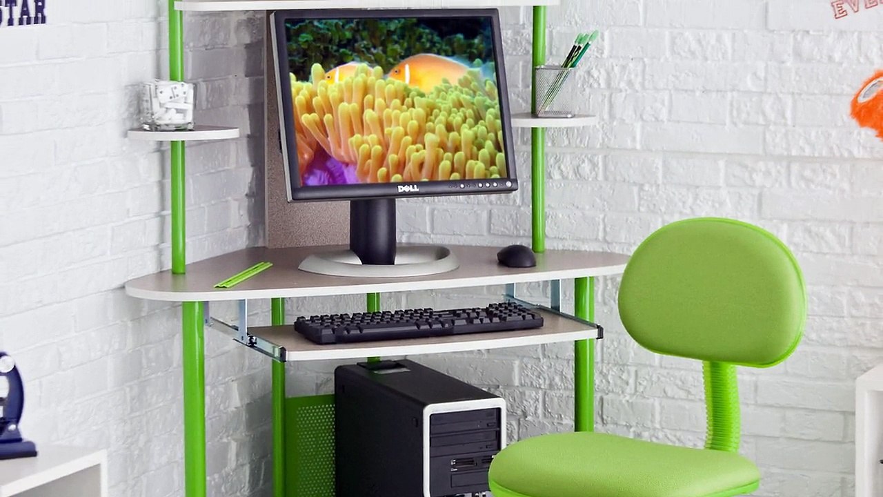 Corner Study Desk with Shelves Design Furniture