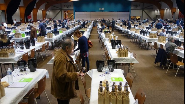 L'arrivée des dégustateurs du salon des vins de Mâcon en timelapse