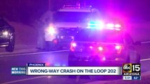 Wrong-way crash on Loop 202 Saturday