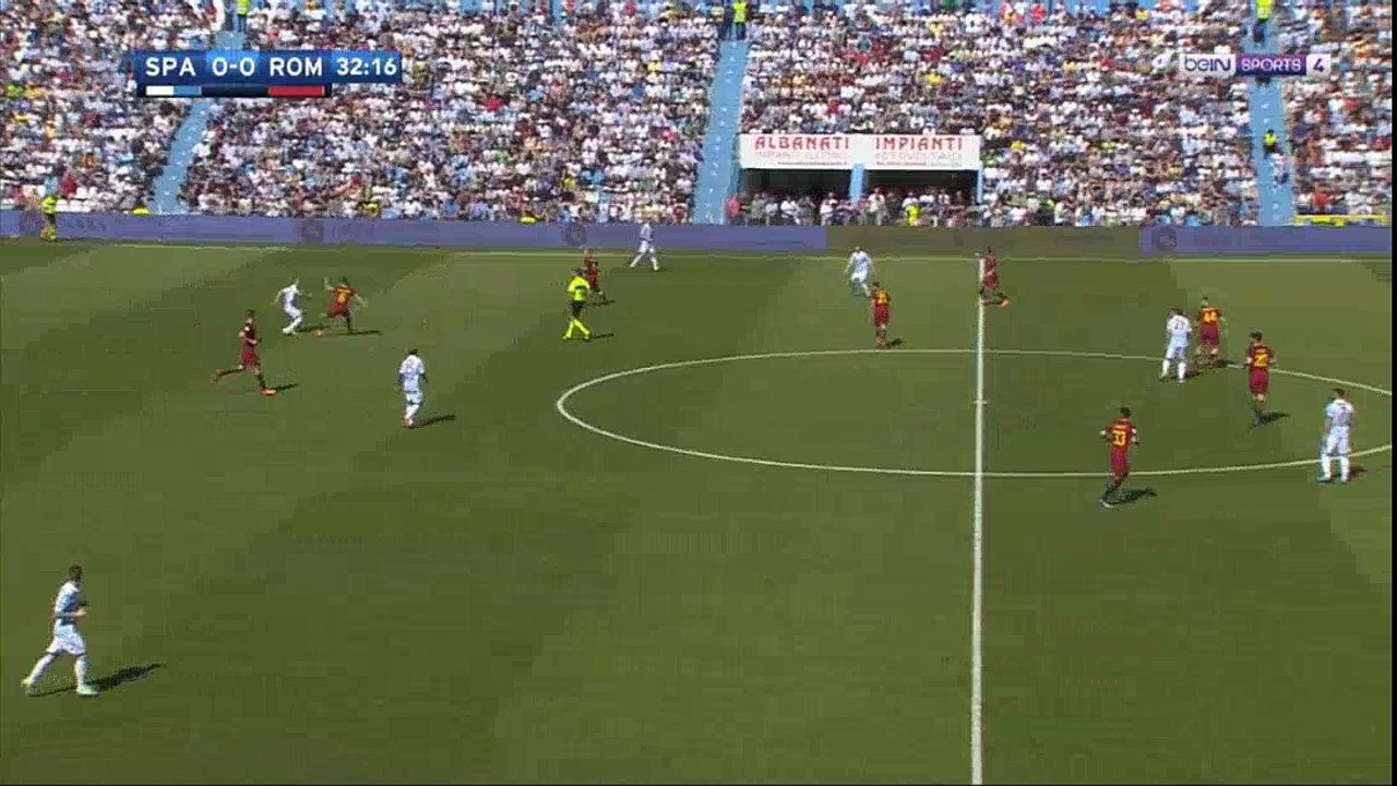Kevin Strootman Goal HD - Spal 0-1 AS Roma - 21.04.2018