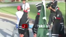 Hassan Ali demonstrates his Signature Style during Wahga Border Ceremony